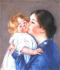 A Kiss for Baby Anne (no.2) - Mary Cassatt