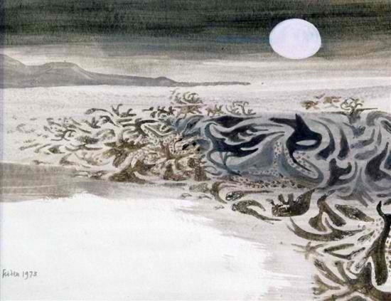 Coastal landscape, 1973 - Mary Fedden