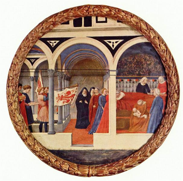 Birth tray, 1425 - 1428 - Masaccio