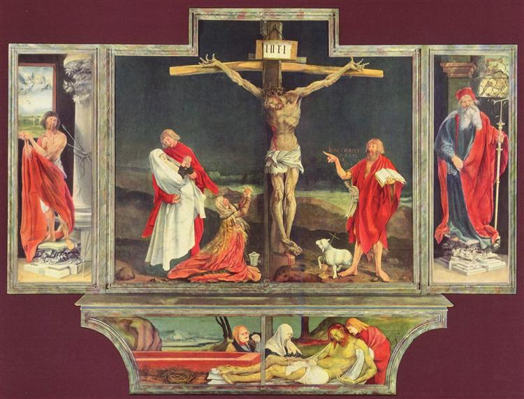 The Isenheim Altarpiece (1st face), c.1512 - c.1516 - Matthias Grünewald