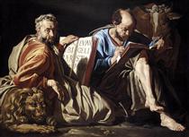 The Evangelists St. Mark and St. Luke - Matthias Stom