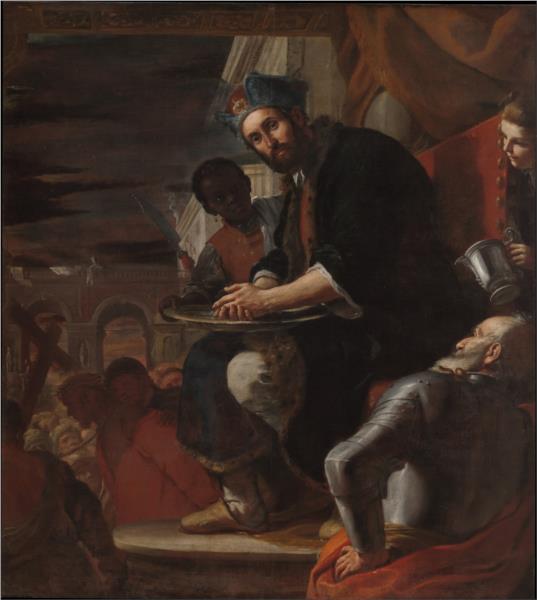 Pilate Washing His Hands, 1663 - Маттиа Прети