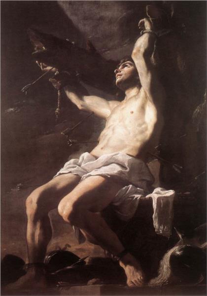 Saint Sebastian, 1656 - Маттіа Преті
