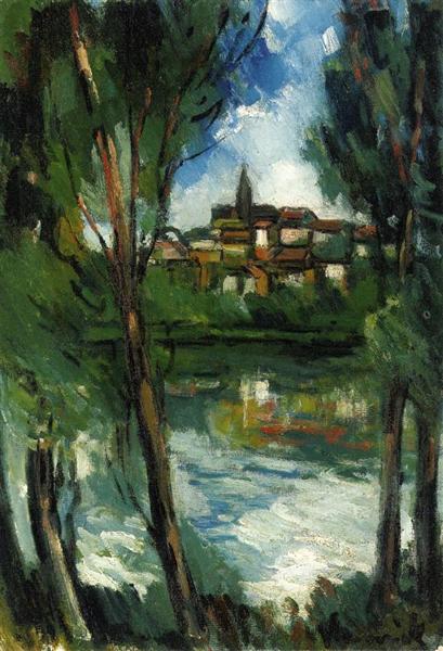 Landscape from beyond the River, 1920 - Maurice de Vlaminck
