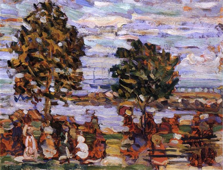 Crepuscule (also known as Sunset), c.1907 - c.1910 - Maurice Prendergast