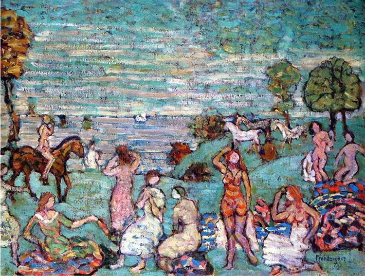 Picnic by the Sea, 1915 - Морис Прендергаст