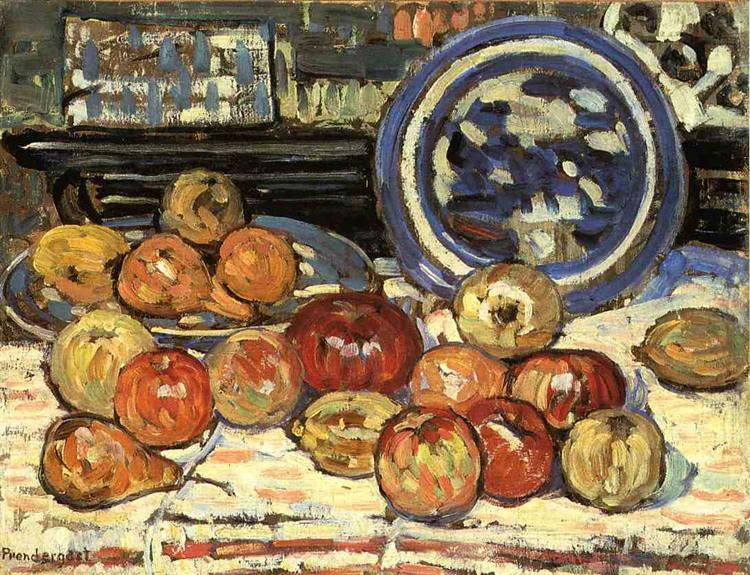 Still Life with Apples, c.1910 - c.1913 - Морис Прендергаст
