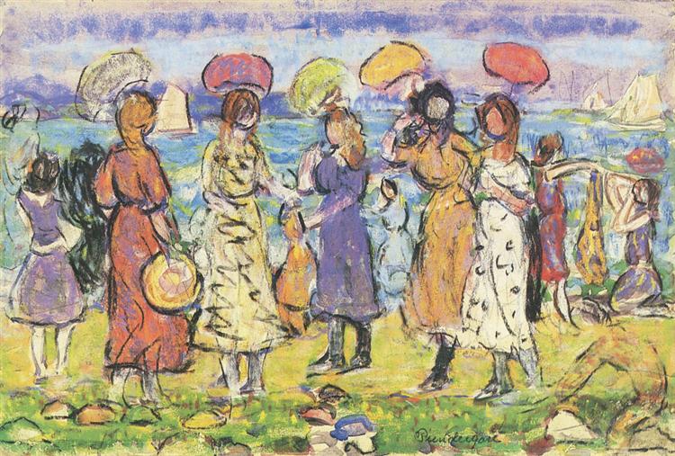 Sunny Day at the Beach - Maurice Prendergast