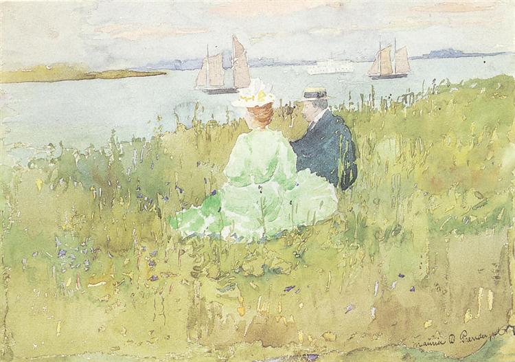 Viewing the Ships, 1896 - Maurice Prendergast