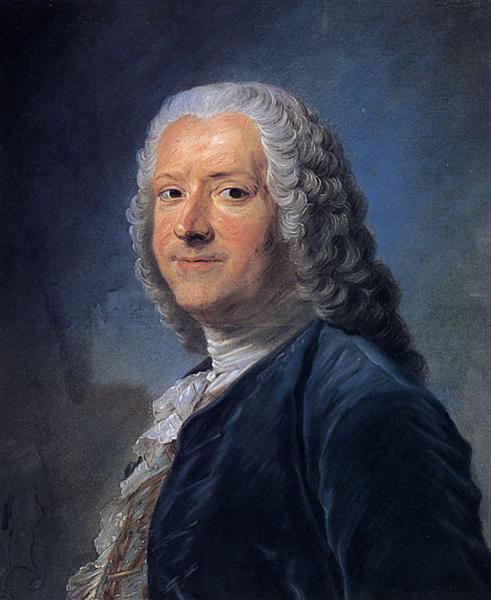 Portrait of Alexandre-Jean-Joseph Le Riche de La Pouplinière - Морис Кантен де Латур