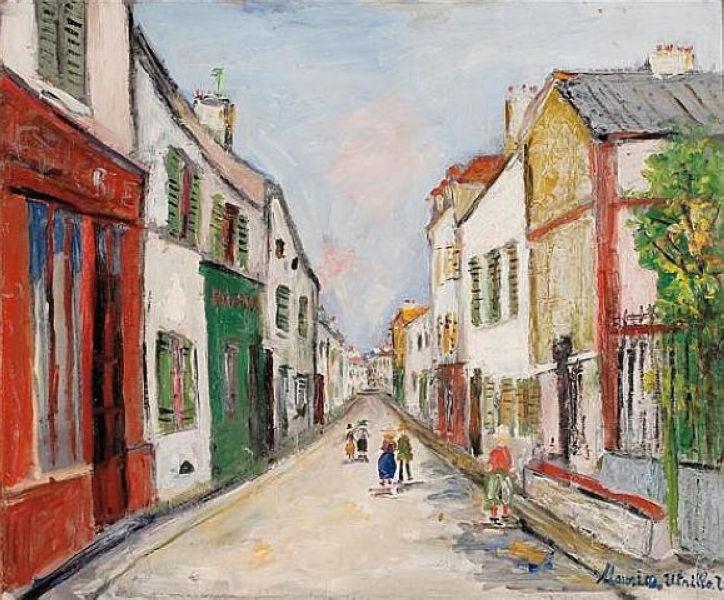 Damiette Street in Sannois - Maurice Utrillo