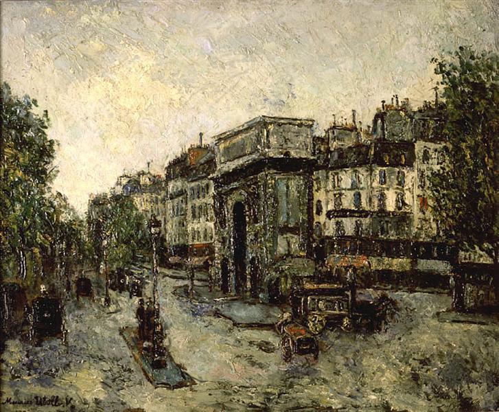 Gate Saint-Martin in Paris - Maurice Utrillo