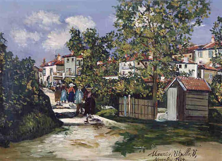 Landscape in Saint-Bernard - Maurice Utrillo