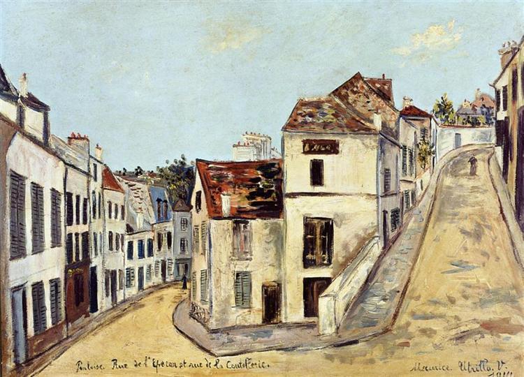 Pontoise, l'Eperon Street and Street de la Coutellerie - Maurice Utrillo