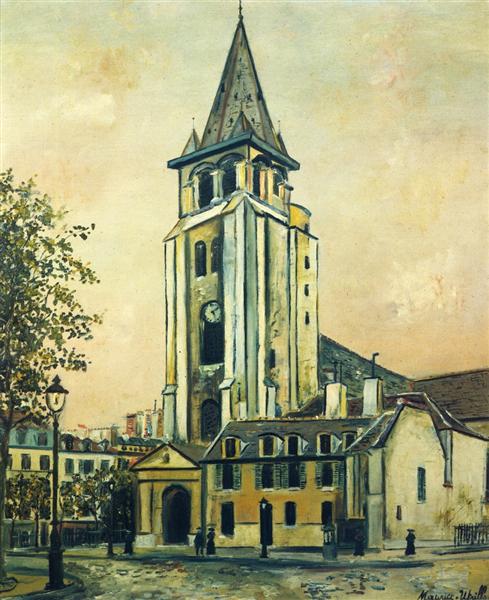 St. Germain Church - Моріс Утрілло