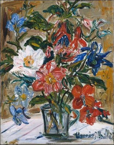 Vase with flowers - Maurice Utrillo