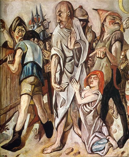 Christ and the Woman Taken in Adultery, 1917 - Max Beckmann