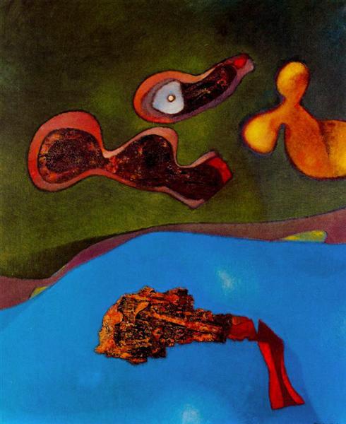 A maiden, a widow and a wife, 1956 - Max Ernst