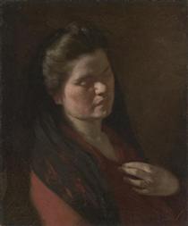 The artist's wife - Max Meldrum