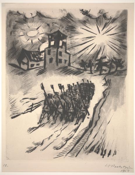 Somme, 1918 - Макс Пехштейн