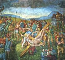Martyrdom of St.Peter - Michelangelo