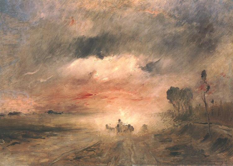 Dusty Country Road II, 1883 - Mihály von Munkácsy