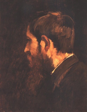 Portrait of László Paál, 1877 - Михай Мункачи