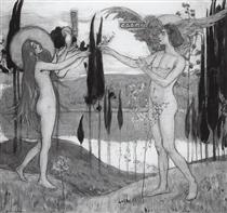 Adam and Eve - Михайло Нестеров