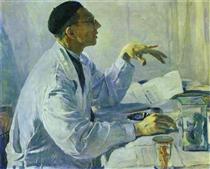Portrait of S. S. Yudin - Mikhaïl Nesterov