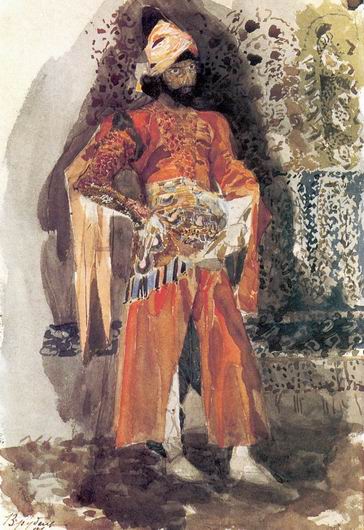 Persian Prince, 1886 - Михаил Врубель