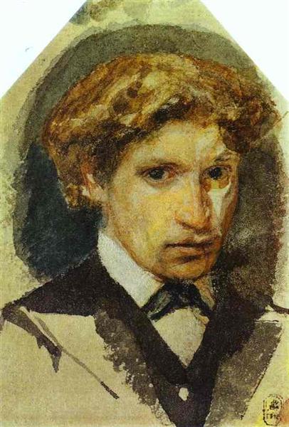 Автопортрет, 1882 - Михайло Врубель