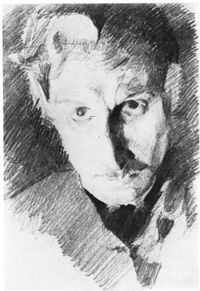 Автопортрет, 1885 - Михайло Врубель