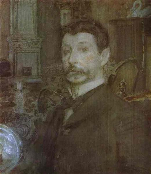 Автопортрет, 1905 - Михайло Врубель