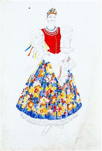 Costume design for bride - Natalija Gontscharowa