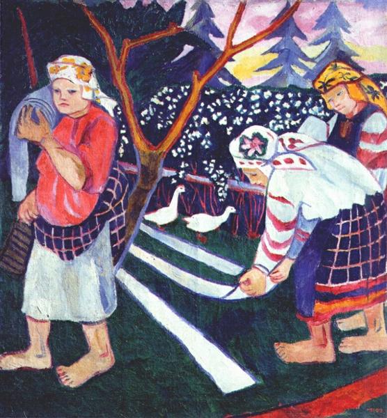 Linen, 1908 - Наталья  Гончарова