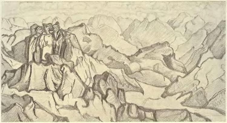 Boundary of kingdoms, 1915 - Nikolái Roerich