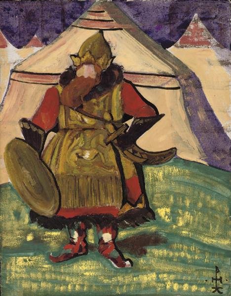 Costume design for "Tale of Tsar Saltan", 1919 - Nicholas Roerich