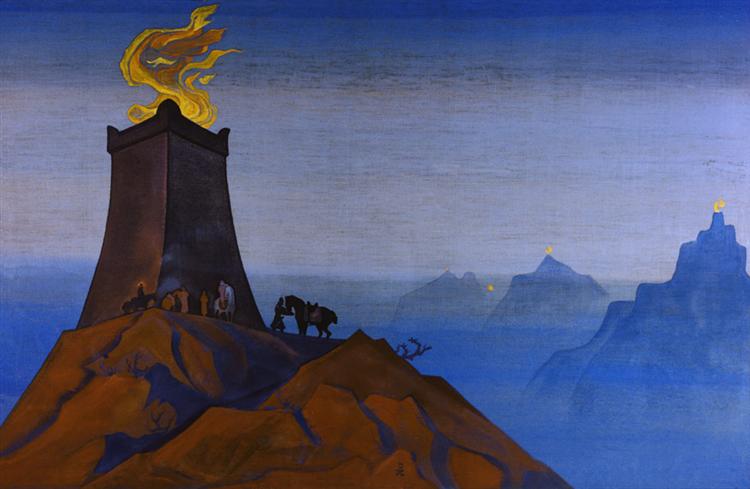 Flowers of Timur (The Lights of Victory), 1933 - Nikolai Konstantinovich Roerich