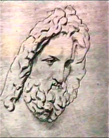 Head of Zeus, 1893 - Nikolái Roerich