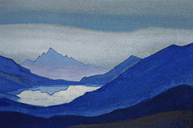 Lake in the mountains, 1943 - Nicholas Roerich