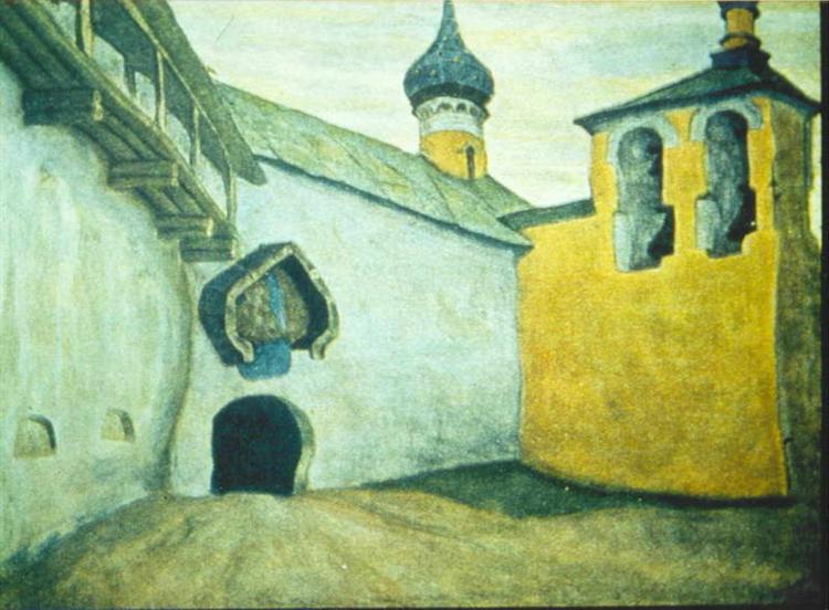 Pechora monastery, 1907 - Николай  Рерих