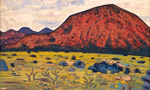 Red mountain. Santa Fe., 1921 - Nikolái Roerich