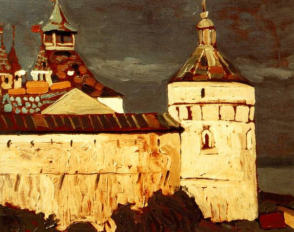 Rostov Veliky. Attics of princely houses., 1903 - Nicolas Roerich