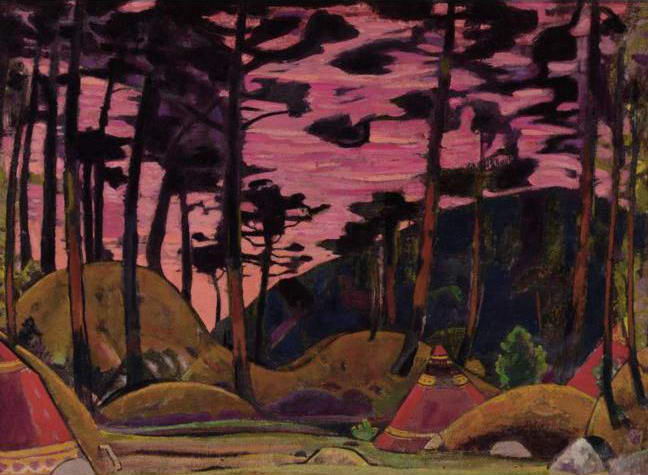 Sacred Grove, 1921 - Николай  Рерих