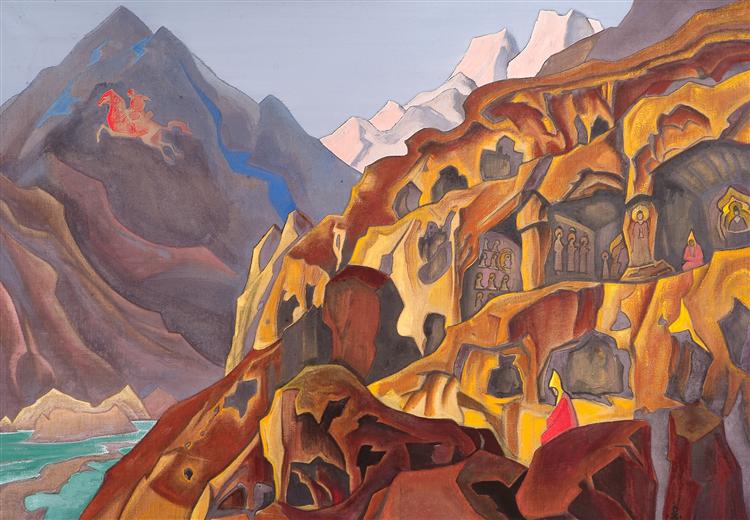 Sacred caves, 1932 - Nikolái Roerich