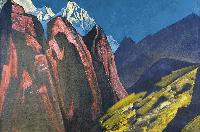 Shadow of the Teacher, 1932 - Nicolas Roerich