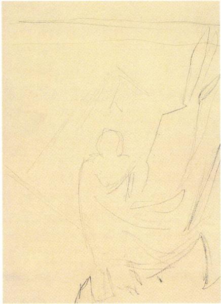 Strolling figure, c.1925 - Nicolas Roerich