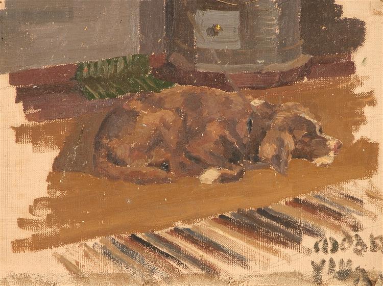 The dog has gone, c.1895 - Nicholas Roerich