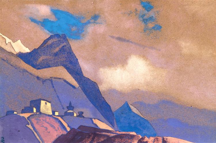 Tibet. At Brahmaputra., 1936 - Nikolái Roerich