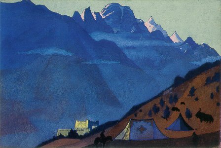 Tibetian camp. Keilang., 1932 - Nicolas Roerich